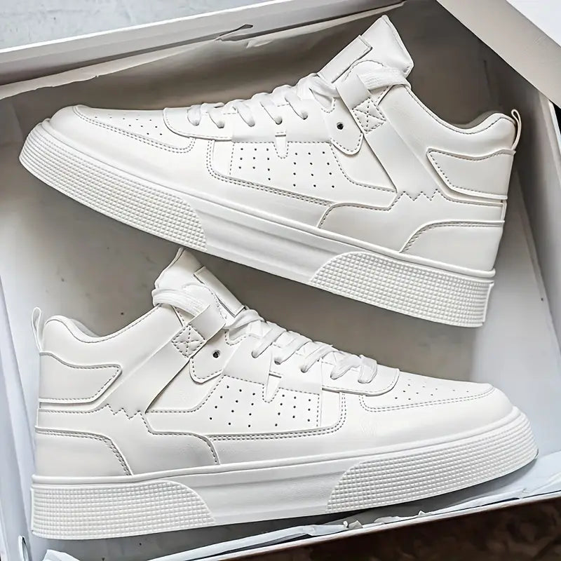 Orta Topuk UNISEX Çok Yönlü Moda Sade Beyaz Ayakkabılar